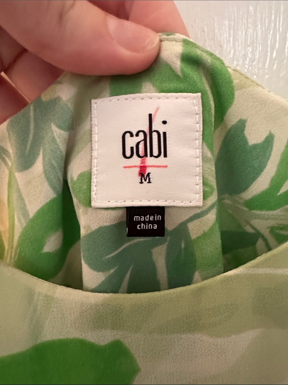Cabi Castaway Tropical Palm Leaf Print Sleeveless Mini Dress Ruffle Hem - Size M - Picture 6 of 13